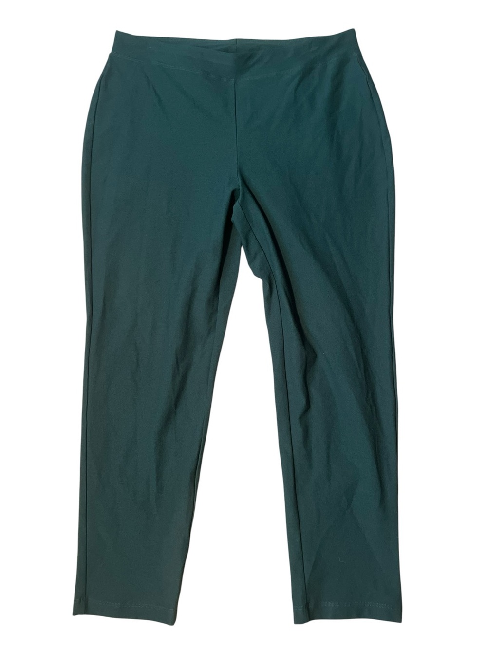 Eileen Fisher Women’s Stretch Straight Leg Pants - Teal Green Petite Large
